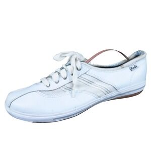 Keds Emblaze Women Casual Sneaker Size 7.5 Medium Everyday Walking White Leather